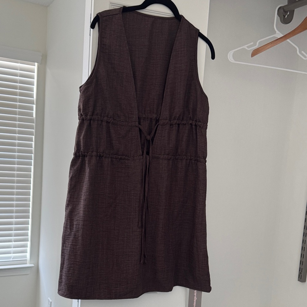 Missguided Brown Sleeveless Dress